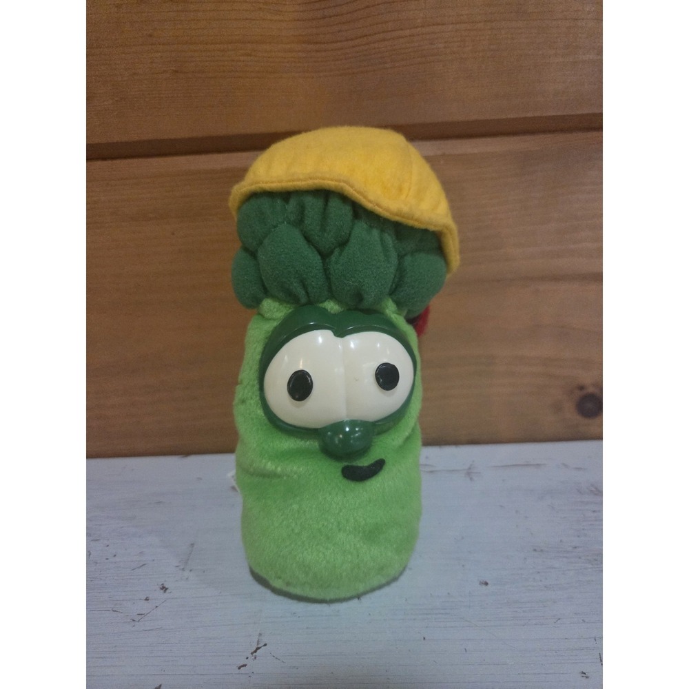 Big Idea Veggie Tales 6" Jr. Asparagus Beanbag Plush 1998 Gund Vegetable F42